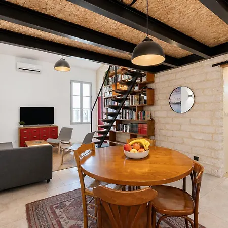 Apartmán L'atelier Biblio, Beau T3, Clim, Centre